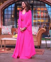 Deepika Padukone On The Sets Of Kapil Sharma Show Mumbai Today For The Chhapaak Promotion Stylish Dresses Celebrity Fashion Looks Indian Party Wear