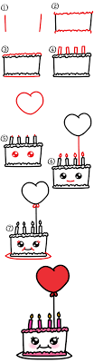 Birthday cakes can sometimes look tricky to make at home but we've got lots of easy birthday cake recipes and ideas for amateur bakers to make. Birthday Cake Drawing The Cake Boutique