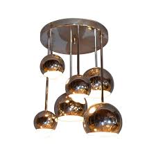 You'll receive email and feed alerts when new items arrive. Round Vintage Space Age Six Light Chrome Ball Ceiling Light Fixture Flush Mount For Sale At 1stdibs