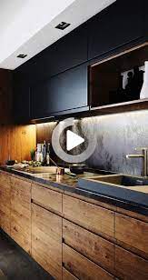 35 Small Kitchen Designs For Kitchen Remodel Modern Kitchen Decor With Black W Modern Kitchen Furniture Modern Kitchen Interiors Kitchen Interior Design Modern