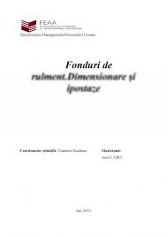 Check spelling or type a new query. Referat Fondul De Rulment Dimensionare Si Ipostaze 467250 Graduo