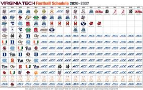 Virginia Tech Future Football Schedules Techsideline Com