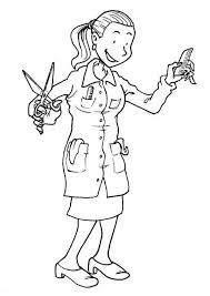 Coloriage A Dessiner De Coiffure A Imprimer Coloring Pages Cartoon Character Design Hairdresser