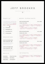 yet visually appealing resume