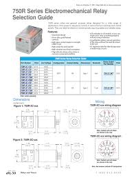 750r Series Electromechanical Relay Selection Guide Features