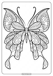 Printable Butterfly Mandala Pdf Coloring Pages 49 Butterfly Pictures To Color Butterfly Coloring Page Mandala Coloring Pages