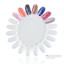 10pcs Elliptic Nail Art Practice Design Training Polish Color Display Card Nail Color Chart 10 20tips Oval Nail Art Nail Art Hacks Oval Nails