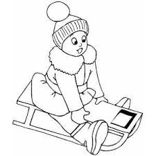 Small Girl Sledding Small Girls Coloring Pages Bible Coloring Pages