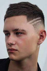 Low taper fade with short fringe. The Hard Part Haircut Digest Faqs And Styling Options Menshaircuts