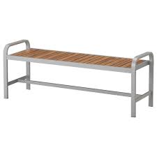 Sjalland Bench Outdoor Light Gray Light Brown Ikea Outdoor Dining Chairs Ikea Wooden Outdoor Furniture
