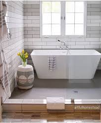 Hexagon tiles bathroom floor tile ideas. 5 Stunning Yet Shockingly Affordable Bathrooms