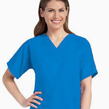 landau urbane scrubs 9534 womens double pocket crossover top