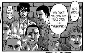 It looks like you're using artstation from great britain. Zen Takeuchi On Twitter Forgot Where I Saw This But Someone Once Mentioned How That One Dude Asked Mikasa Why She Wouldn T Join The Yeagerists It S Interesting How He Specifically Used The