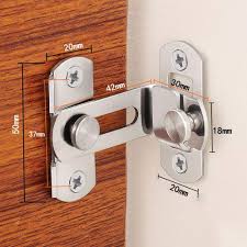 If the door is not latching properly, the easiest place to start with is with the door hinges. Dingchi Stainless Steel 90 Degree Buckle Flip Latch Right Angle Door Latch Lock Lever Latch Heavy Duty Safety Door Lock Brushed Nickel Buy Online At Best Price In Uae Amazon Ae