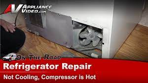 Amana Refrigerator Repair - Not Cooling, Replace Compressor Condenser Motor  - Br18V2W - Youtube