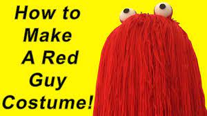 How To Make a Red Guy Costume (DIY) - YouTube