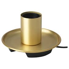 Baralund Pied De Lampe De Table Couleur Laiton Ikea En 2020 Pied De Lampe De Table Lampe Sur Pied Lampes De Table