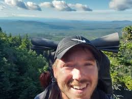 Stuart is getting photobombed left and right! But he does have a great  attitude about it! He is bound to make it to Katahdin- he's been a trail  guide in New Mexico