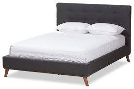 This frame is quite light, but it is easier to carry the individual components of the built 12 inspiration gallery from ideas of mid century platform bed king. Valencia Mid Century Modern Platform Bed Midcentury Platform Beds By Baxton Studio