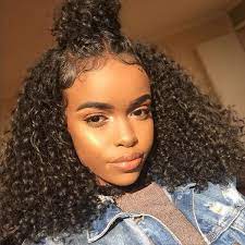 On one hand, it's so easy for even a hairstyling novice to do and it works for every occasion. Big Curly Hair Glans With Flawless Half Up Half Down Style Absolutely Amazing Absolutely Ama Curly Hair Styles Naturally Curly Hair Styles Curly Bob Wigs