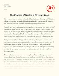 After singing happy birthday, blowing the candles out, making a wish and eating the cake, it's time for the speeches to begin. The Process Of Baking A Birthday Cake Essay Example 503 Words Gradesfixer