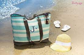 Enjoy A Day At The Beach Complete With A Sun Hat Beach Bag And Flip Flops Thirty One Purses 31 Bags Thirty One Gifts