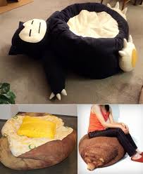 12 Cool And Unusual Bean Bag Chairs Snorlax Bean Bag Cool Bean Bags Bean Bag Chair