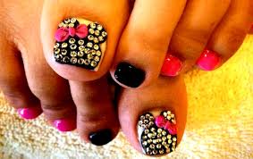 Uñas decoradas para pies de flores. Lindisima Blog Unas De Pies Decoradas Con Minnie Y Micky Mouse
