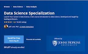Top 10 Coursera Certifications To Learn Data Science Data Analysis And Data Visualization Best Data Science Introduction To Machine Learning Science Skills