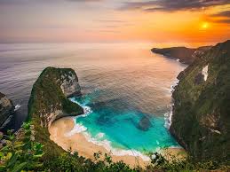 Beautiful Bali beach with turquoise water
