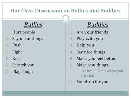 Can be used for whole group or individual instruction. Miss Bluff S Kindergarten Class Anti Bullying Presentation Ppt Download