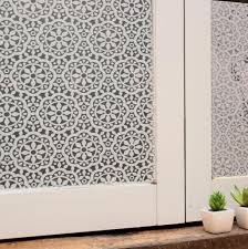 Amazon Com Bloss Privacy Window Film Lace Flower Home Office Window Decal Shower Door Privacy Film 17 7 Window Film Privacy Window Film Plastic Window Covers