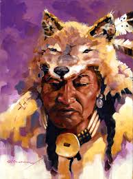 Native Americans in Acrylic Or Oil