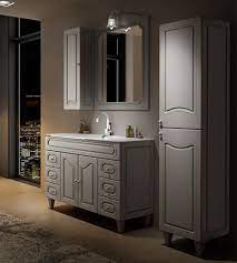 Tanti modelli e varianti colore per ottimizzare i tuoi spazi. Mobile Bagno A Terra Moderno Caravaggio Effetto Decape Misura Cm 120 Con Specchio E Applique Lavabo Colonna E Pensile Arredobagno E Cucine S R L S