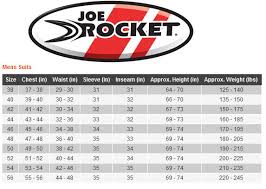 11 Perspicuous Joe Rocket Jacket Size Chart