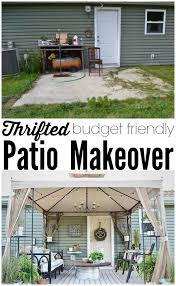 Back Patio Makeover Full Reveal Source List Patio Makeover Backyard Makeover Backyard
