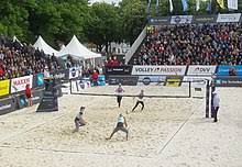 Beach volleyball is based on volleyball rules. Beachvolleyball Wikipedia