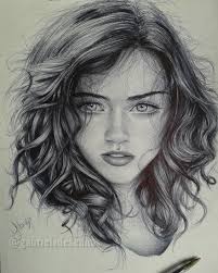 Realistic ear with pencils pencil drawing. Brazilian Artist Draws Portraits With Only A Ballpoint Pen That Look Extremely Realistic Realistic Drawings Portrait Sketches Realistic Face Drawing