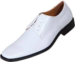 Amali Mens White Classic Patent Plain Toe Tuxedo Oxford Dress Shoe Style 2851 White 007 11 D M Us Oxford Dress Shoe Men S Wedding Shoes Fashion Dress Shoes
