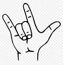 File Ily Svg Love You Sign Language Svg Clipart Love You Asl Rainbow Hd Png Download Vhv