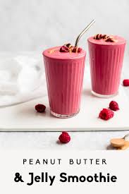 Peanut Butter And Jelly Smoothie Ambitious Kitchen Recipe Protein Smoothie Recipes Yummy Smoothie Recipes Smoothie Shop