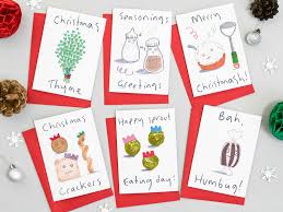 Looking for a special christmas card? Christmas Card Packs Food Pun Fun By Jo Clark Design Notonthehighstreet Com