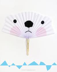 Position the floor fan in the same room with you but no more than 10 to 12 feet away. Arctic Animals Diy Paper Fans Mr Printables Paper Fans Diy Paper Fans Fan Craft