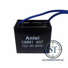 Besar ukuran kapasitor tergantung dari banyak lilitan dan diameter kawat pada motor kipas angin oleh sebab itu semakin besar kipas angin . Jual Capacitor 3 5 450v Ac Kotak Kapasitor Kipas Angin 3 5uf 450vac Kota Serang Sinarteknik Tokopedia