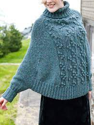 Wearing our autumn & winter fashion crochet knitted scarf shawl in some occasions, you will immediately become the focus and catch some people's eyes! Sleeved Poncho Knitting Patterns In The Loop Knitting