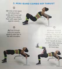 Mini Band Combo Hip Thrust Hip Thrust Workout Bigger Hips Workout Hip Thrust