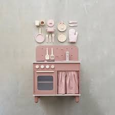 La Cuisiniere Rose Fonce Flexa Play Pour Chambre Enfant Jouet Cuisine Cuisine En Bois Jouet Meuble Enfant