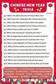 From tricky riddles to u.s. 50 Chinese New Year Trivia Questions Answers Meebily