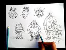 How To Draw A Cartoon Character Kids Villain Character Design For Beginners Step By Step 2 Character Design Villain Character Easy Cartoon Drawings