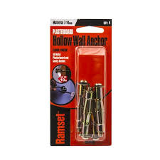 Matthews wall anchor service inc colleen, thank you for choosing us! Ramset M5 X 9mm Plasterboard Hollow Wall Anchor 4 Pack Bunnings Australia